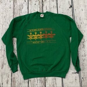 Vintage Mount Airy North Carolina Travel Destination 1980s Crewneck Sweatshirt